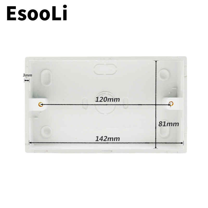 Jim DuDu vanjska kutija za ugradnju 146mm*86mm*32mm za 146*86mm standardni prekidač na dodir i utičnicu za bilo koji položaj zidne površine