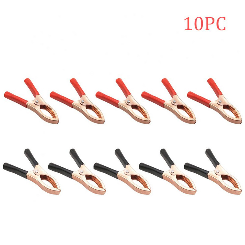 20Pcs 30A Crveno + Crno 70mm Crocodile Auto Caravan Van Battery Test Lead Clips Najbolja promocija Alligator Clips Konektor Utikač Napajanje