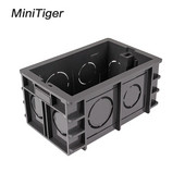 Minitiger Super 102mm*67mm ASV standarta iekšējās montāžas kastes aizmugures kasete 118mm*72mm standarta sienas slēdzim un USB ligzdai