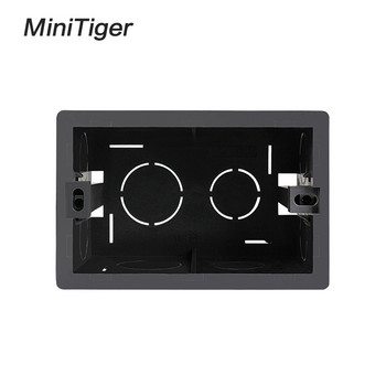 Minitiger Super 102mm*67mm US стандартна вътрешна монтажна кутия Задна касета за 118mm*72mm стандартен стенен превключвател и USB гнездо