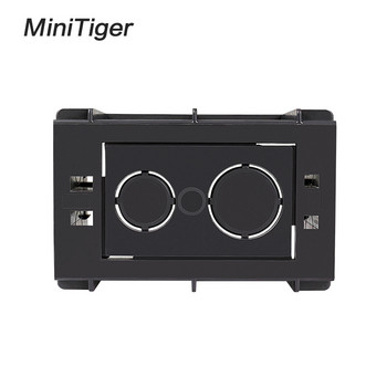 Minitiger Super 102mm*67mm US Standard Internal Mounting Box Back Cassette for 118mm*72mm Standard Wall Switch and USB Socket