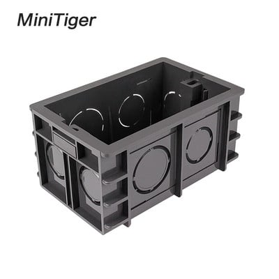 Minitiger Super 102mm*67mm US Standard Internal Mounting Box Back Cassette for 118mm*72mm Standard Wall Switch and USB Socket