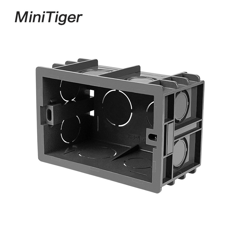 Minitiger Super 102mm*67mm ASV standarta iekšējās montāžas kastes aizmugures kasete 118mm*72mm standarta sienas slēdzim un USB ligzdai