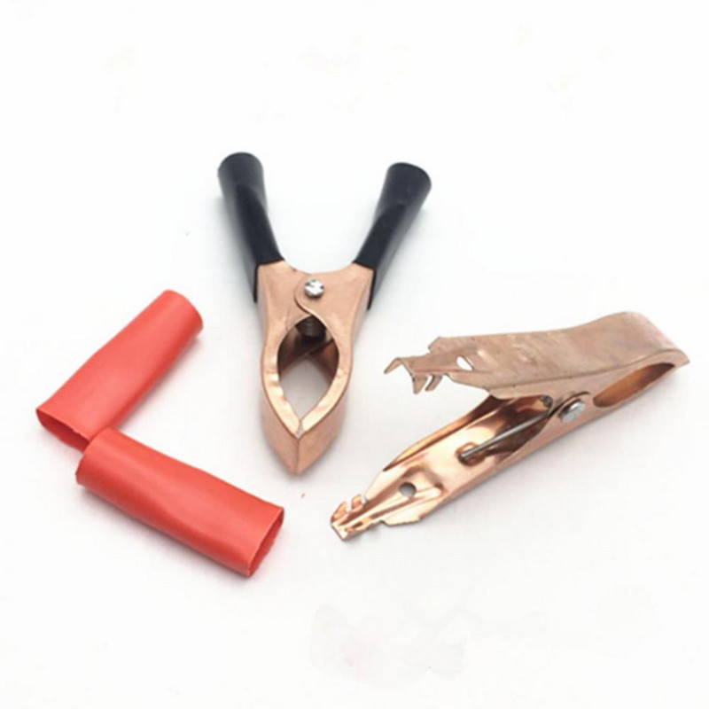 2Pcs/10Pcs 50A 80mm Crocodile Inverter Auto Caravan Van Battery Test Lead Clips Izolirana aligatorska stezaljka Visokokvalitetna Crvena Crna
