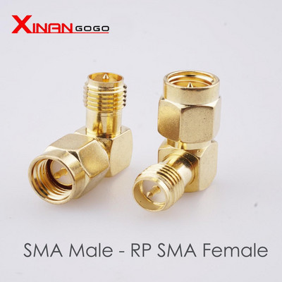 Xinangogo 1gb RF koaksiālais koaksiālais SMA vīrišķais-SMA mātītes adapteris 45 90 grādu uzgrieznis WIFI GPS 4G GSM antenai