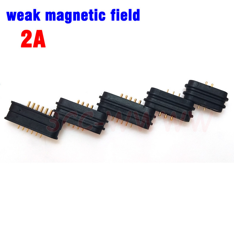 1-10 pari 2A vodootporni magnetski Pogo Pin konektor 2P 3P 4P 5P 6P Pogopin muški ženski 2.2 MM opružna DC utičnica