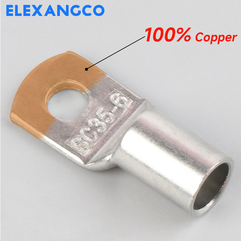 10 gab. S50-8/10/12 konservēti vara kabeļu uzgaļi Lieljaudas vadu gali Akumulatora gredzena presēšanas spailes Savienotāji ar termosarukuma caurulēm