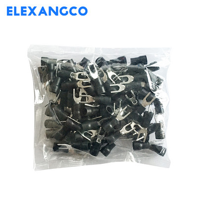 25/50/100kom SV1.25/2/3.5/5.5 izolirani mesingani konektori za žičanu vilicu U tipa električni stezaljki za 22-10AWG 0.5-6 mm