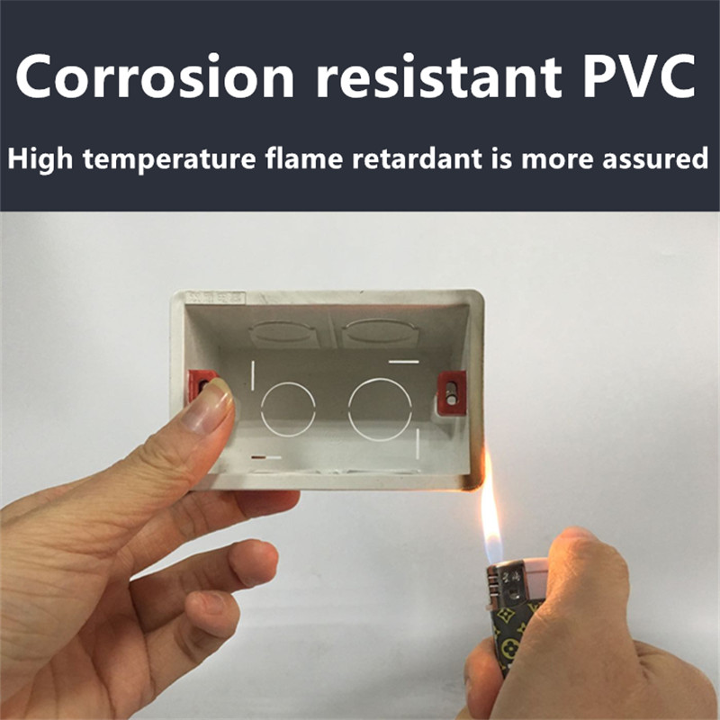 118/146/86 tips sienas slēdža kasešu slēdža ligzda Savienojuma kārba Iekšējā montāžas kārba, tips 86 Kontaktligzda un sienas apgaismojuma slēdža ligzda