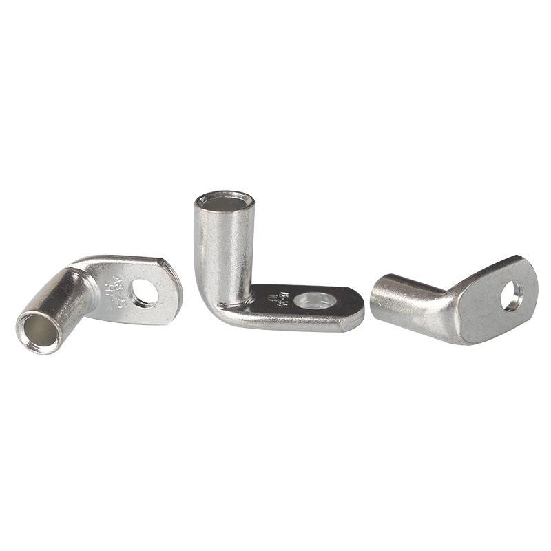 Pokositreni bakreni nos L-tip 10/16/25/35/70/95-6/8 savijeni pod pravim kutom od 90 stupnjeva Bakreni terminalni bakreni nosači