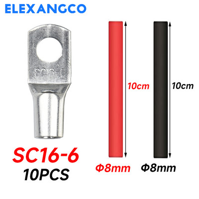 10 gab. S16-6/8/10/12 Vara stiepļu uzgaļi Lieljaudas kabeļu gali