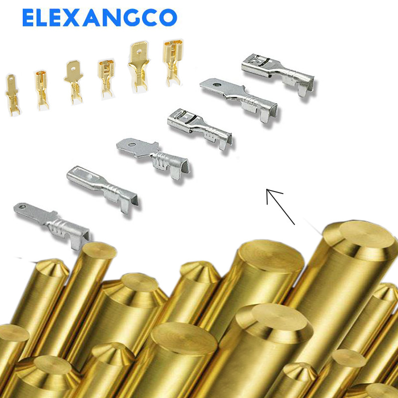 100 GAB ātrā savienojuma 2,8 mm 4,8 mm 6,3 mm vīrišķā un vīrieša stieples lāpstas savienotājs Stiepļu gofrēšanas spaiļu bloks un izolācijas uzmava