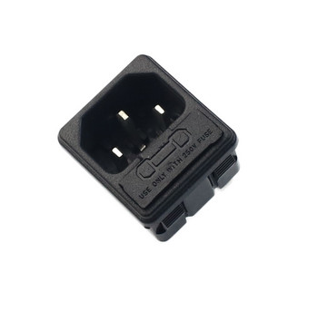 Черен IEC 320 C13 женски щепсел Rewirable Power Connector 3pin Socket 10A /250V