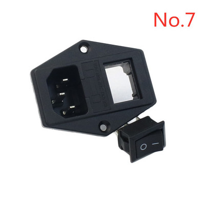 Crni IEC 320 C13 ženski utikač s ponovnim kablovima, 3-pinska utičnica 10A /250V