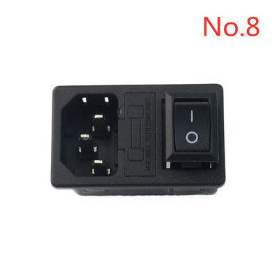 Crni IEC 320 C13 ženski utikač s ponovnim kablovima, 3-pinska utičnica 10A /250V