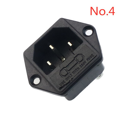 Crni IEC 320 C13 ženski utikač s ponovnim kablovima, 3-pinska utičnica 10A /250V