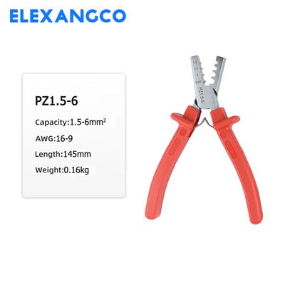 PZ1.5-6 Komplet alata za stezanje ferula Stezaljke za žičane stezaljke s 800 komada žičanih stezaljki Konektori za stezanje krajeva žice