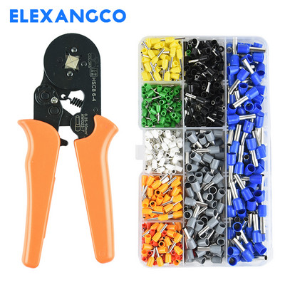 PZ1.5-6 Komplet alata za stezanje ferula Stezaljke za žičane stezaljke s 800 komada žičanih stezaljki Konektori za stezanje krajeva žice