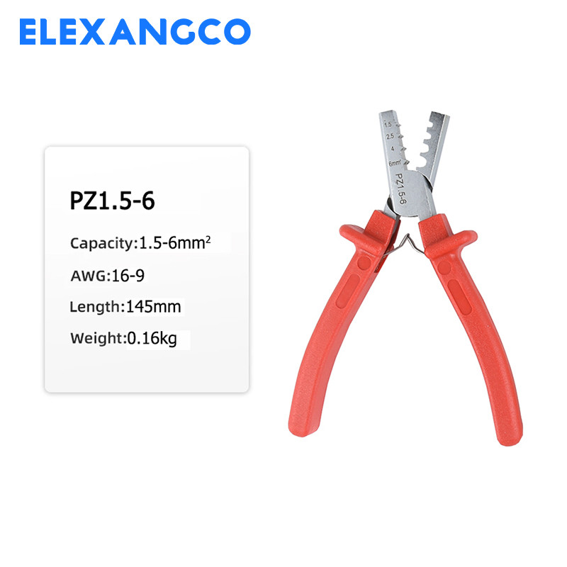 PZ1.5-6 Komplet alata za stezanje ferula Stezaljke za žičane stezaljke s 800 komada žičanih stezaljki Konektori za stezanje krajeva žice