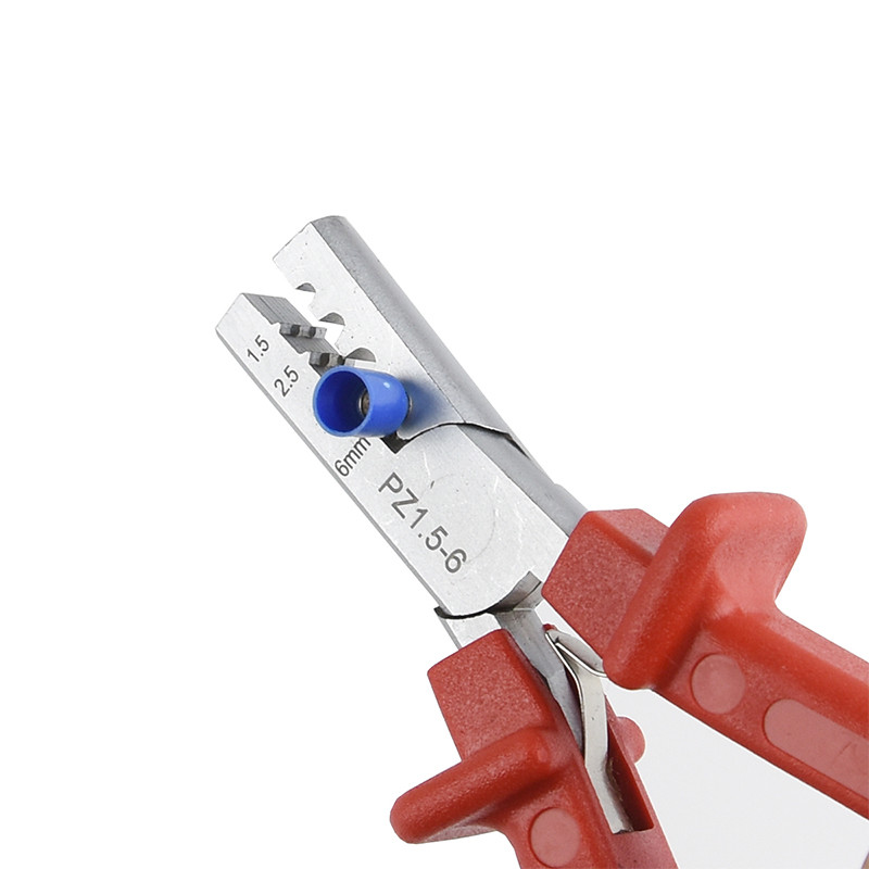 PZ1.5-6 Komplet alata za stezanje ferula Stezaljke za žičane stezaljke s 800 komada žičanih stezaljki Konektori za stezanje krajeva žice