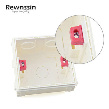 Κουτί τοποθέτησης λευκού τοίχου για πρίζα ΕΕ ABS 86 Κουτί εγκατάστασης τύπου πρίζας και διακόπτη