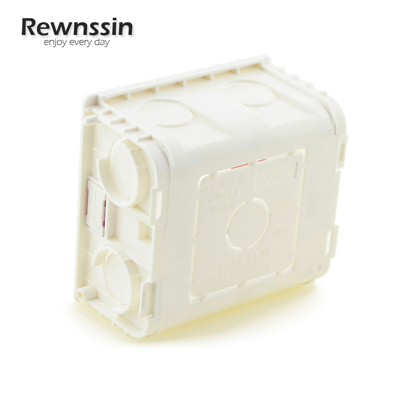 Bijela kutija za ugradnju u zidnu utičnicu za UK EU utičnicu ABS 86 tipa Razvodna kutija za utičnicu i prekidač Instalacijska kutija