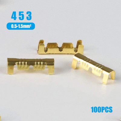100Pcs/lot 453 bakreni prstenasti stezaljki u obliku neizoliranog kabela, lopatica, električni priključni konektor 0,5-1,5 mm