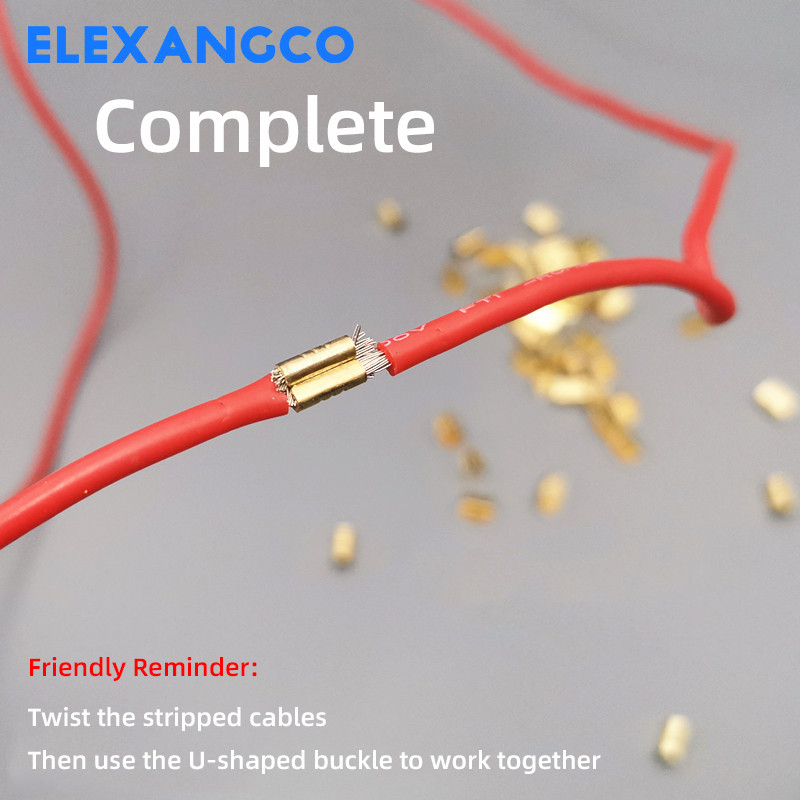 100Pcs/lot 453 bakreni prstenasti stezaljki u obliku neizoliranog kabela, lopatica, električni priključni konektor 0,5-1,5 mm