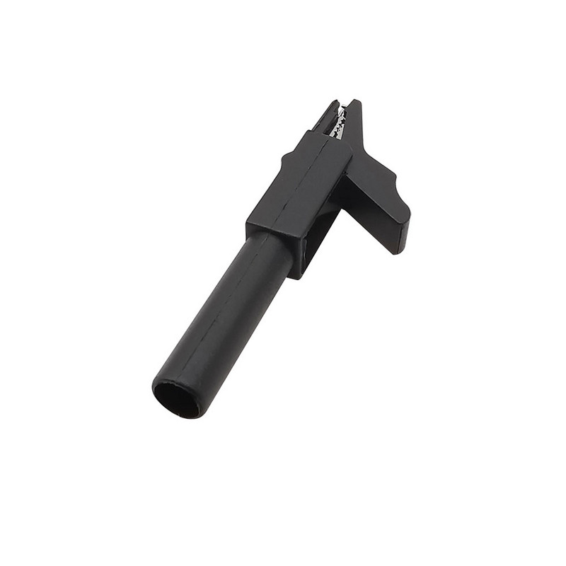 2Pcs Potpune zaštitne aligator kopče Krokodilska stezaljka Ispitna kopča Konektor za multimetar 4 mm Banana utikač Crveno Crno