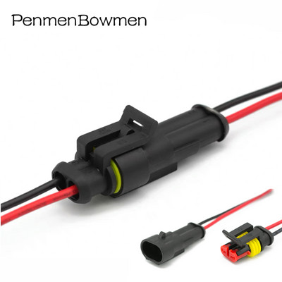 1 2 3 4 5 6 Pin AMP Tyco Auto Vodootporni električni konektor Auto Xenon Lam utikač Super Seal Ženski Muški Kabelski svežanj