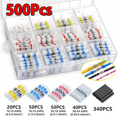 50-1000 kom Termoskupljajuće stezaljke za stezanje vodootporne lemljene brtve Električni čeoni konektori Spojni terminal za žice i kabele