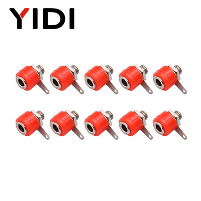 10 komada 4 mm Crveni Crni Muški Ženski Banana Utikač Audio Zvučnik Utičnica Pojačalo Adapter Vijak Terminal Obvezujući Post Utičnica Konektori