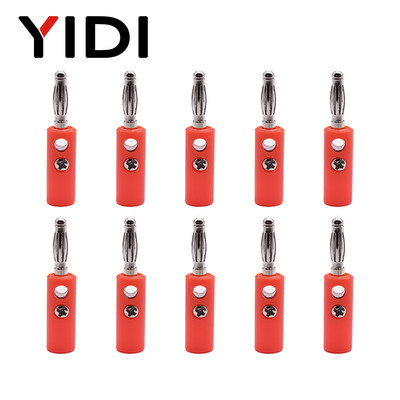 10 komada 4 mm Crveni Crni Muški Ženski Banana Utikač Audio Zvučnik Utičnica Pojačalo Adapter Vijak Terminal Obvezujući Post Utičnica Konektori