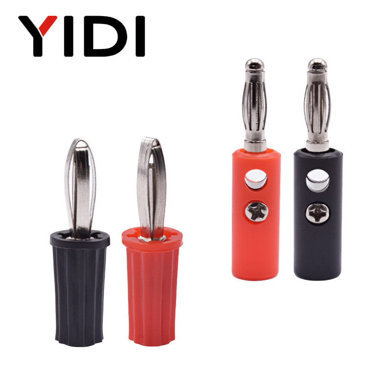 10 komada 4 mm Crveni Crni Muški Ženski Banana Utikač Audio Zvučnik Utičnica Pojačalo Adapter Vijak Terminal Obvezujući Post Utičnica Konektori