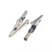 10/50 tk Ühe käepidemega alligaatoriklamber Nikkeldatud 10A 50MM raudklamber elektrilise sondimõõturi krokodilliklambri testimiseks