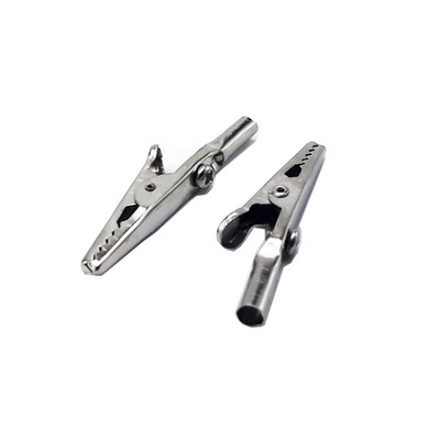 10/50 tk Ühe käepidemega alligaatoriklamber Nikkeldatud 10A 50MM raudklamber elektrilise sondimõõturi krokodilliklambri testimiseks