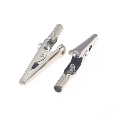 10/50 tk Ühe käepidemega alligaatoriklamber Nikkeldatud 10A 50MM raudklamber elektrilise sondimõõturi krokodilliklambri testimiseks