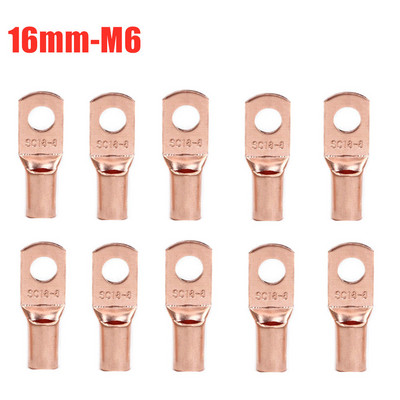 10/25/50/100 komada Bakreni prsten za konektor žice goli kabel Električni stezaljki SC6-6 SC6-8 SC10-6 SC10-8 SC16-6 SC16-8 SC25-6