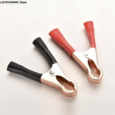 2Pc 100A električni krokodil aligator baterija izolirana kopča konektor plastična ručka test aligator kopča za električni projekt