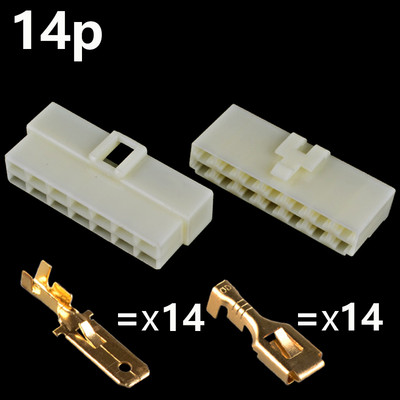 6,3 mm 2 / 3 / 4 / 6 / kaiščio automobilio laido jungtis vyriška ir moteriška kabelio gnybtų kištukų komplektas motociklo diržų jungtis, automobilis