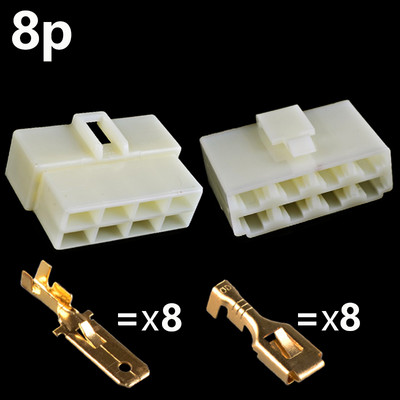 6,3 mm 2 / 3 / 4 / 6 / kaiščio automobilio laido jungtis vyriška ir moteriška kabelio gnybtų kištukų komplektas motociklo diržų jungtis, automobilis