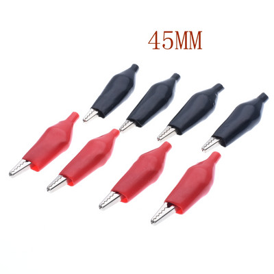 20 kom/lot 28 MM 35 MM 45 MM Metalna aligatorska kopča Krokodilska električna stezaljka za ispitivanje mjerača sonde crna i crvena s plastičnim poklopcem