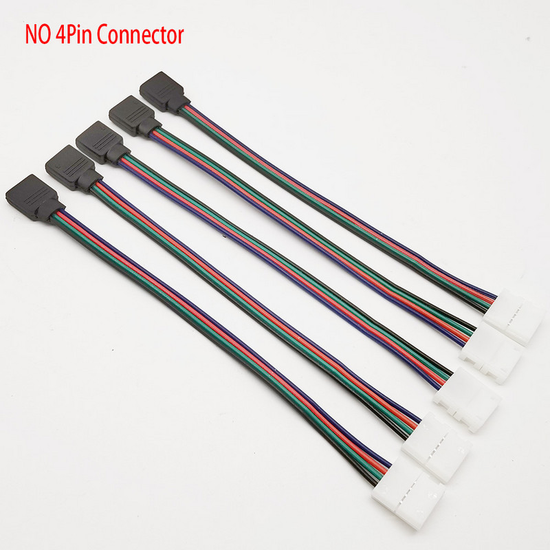 5Pcs 15cm 4 Pin 4pin 5050 3528 LED RGB traka Produžni konektor Kabelska žica LED traka Produžni kablovi Stezaljka Veleprodaja i dropship