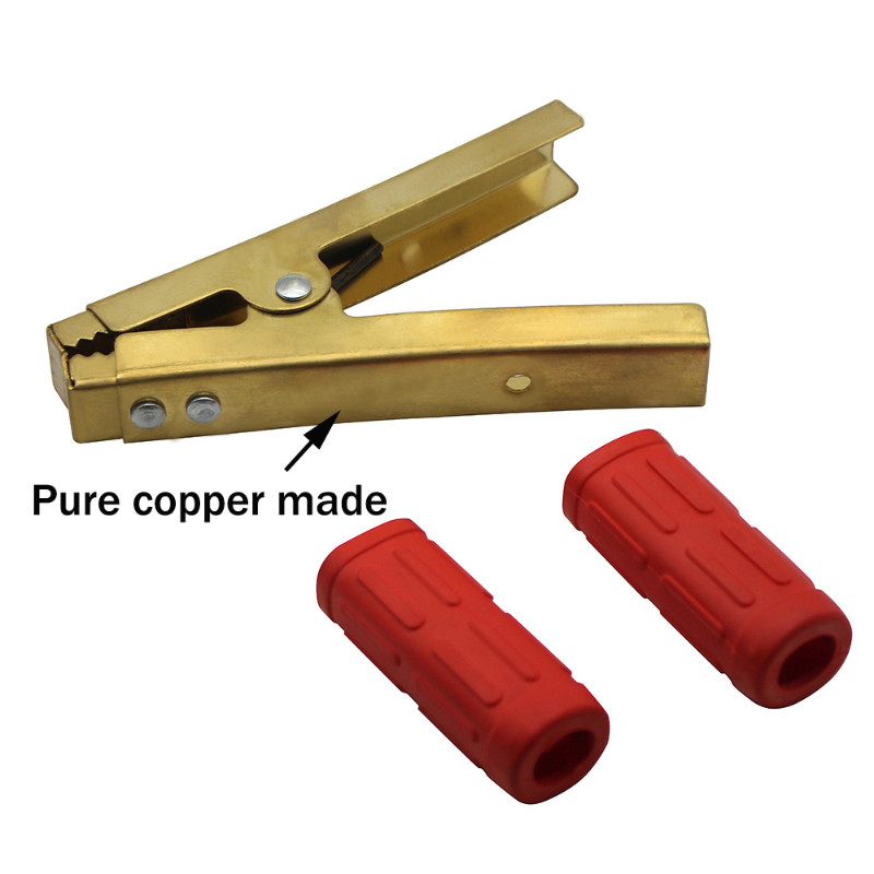 2PCS Deblja bakrena 155 cm izolirana krokodilska stezaljka, velika aligatorska stezaljka, terminal za bateriju za automobil, vozilo