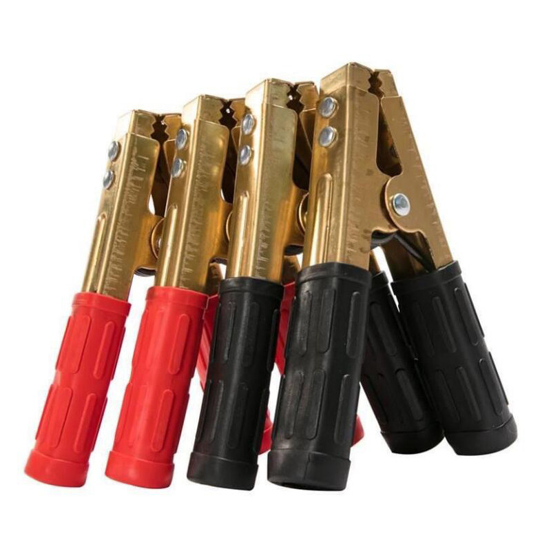 2PCS Deblja bakrena 155 cm izolirana krokodilska stezaljka, velika aligatorska stezaljka, terminal za bateriju za automobil, vozilo