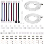 10 mm 4-pinski LED konektor Terminal Splice LTI Shaped Adapter Komplet pribora za RGB LED traku 5050 konektor premosne žice
