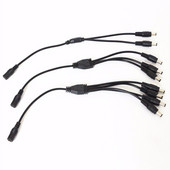 DC utičnica 1 ženski na 2/3/4 muški utikač Razdjelnik Adapter 5,5 mm * 2,1 mm DC LED konektor kabel za CCTV kamere LED traka svjetla