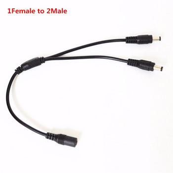 DC захранващ жак 1 женски към 2/3/4 мъжки щепсел сплитер адаптер 5,5 mm * 2,1 mm DC LED съединителен кабел за камера за видеонаблюдение LED лента за осветление