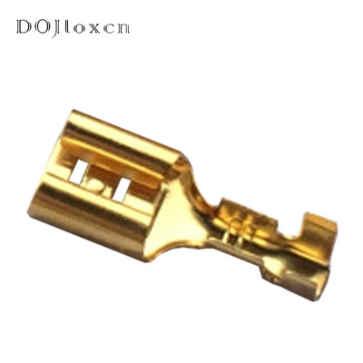 20/50/100/200/500 kom 6.3 Ožičenje automobila Bakreni terminal 250 utikač opruga ženski konektor visoka stopa 0.4 debljine DJ622-D6.3C