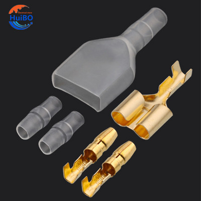 10/20/50 Sets 4.0 Bullet Terminal Electrical Wire Connector Διάμετρος 4MM Αρσενικό + Θηλυκό 1:2 Διαφανές θήκη